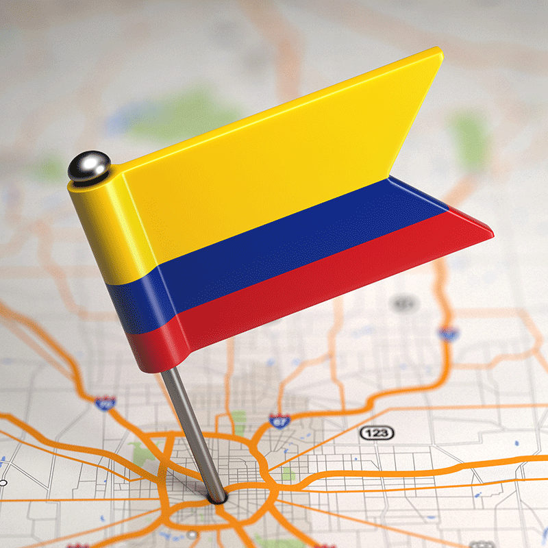 Bandera de Colombia destino preferido turismo medico cirujanos plasticos baraitricos en colombia turismo médico