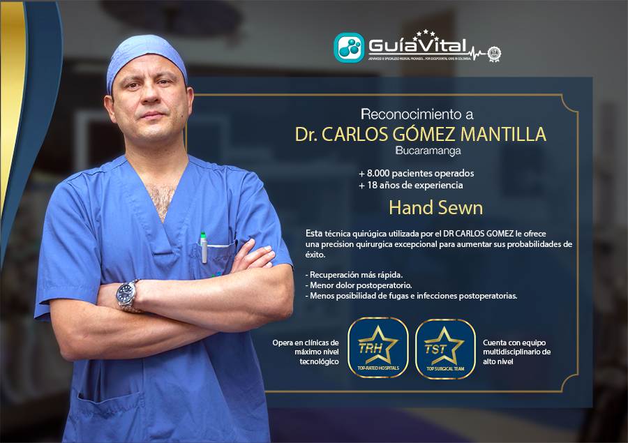 Dr. Carlos Gómez, cirujano bariátrico en Bucaramanga, especializado en cirugía de sutura 'Hand-Sewn